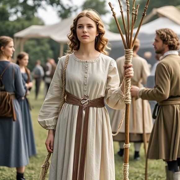 Medieval Belt Rope Norse Witch Cosplay Renaissance Adjustable Tangle - Picture 7 of 9